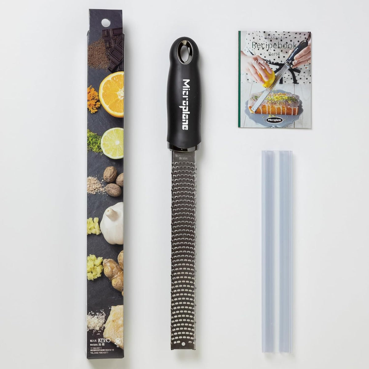 Premium Series Zester Grater by Microplane – Stainless steel/elastomer resin, Orange, Model MP-0635