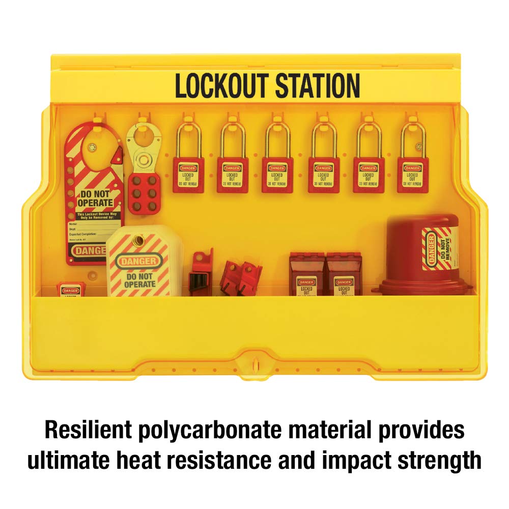 Master Lock Includes 6 Aluminum Padlocks / Yellow / 1 Keyed Padlocks