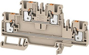 WEIDMULLER, 1547610000, DIN Rail Mount Terminal Block, 4 Positions, 28 AWG, 12 AWG, 2.5 mm?, Push in, 24 A