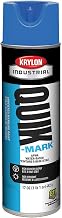 Krylon Industrial Quik-Mark Wb Inverted Marking Paint Apwa Blue - Lot of 12
