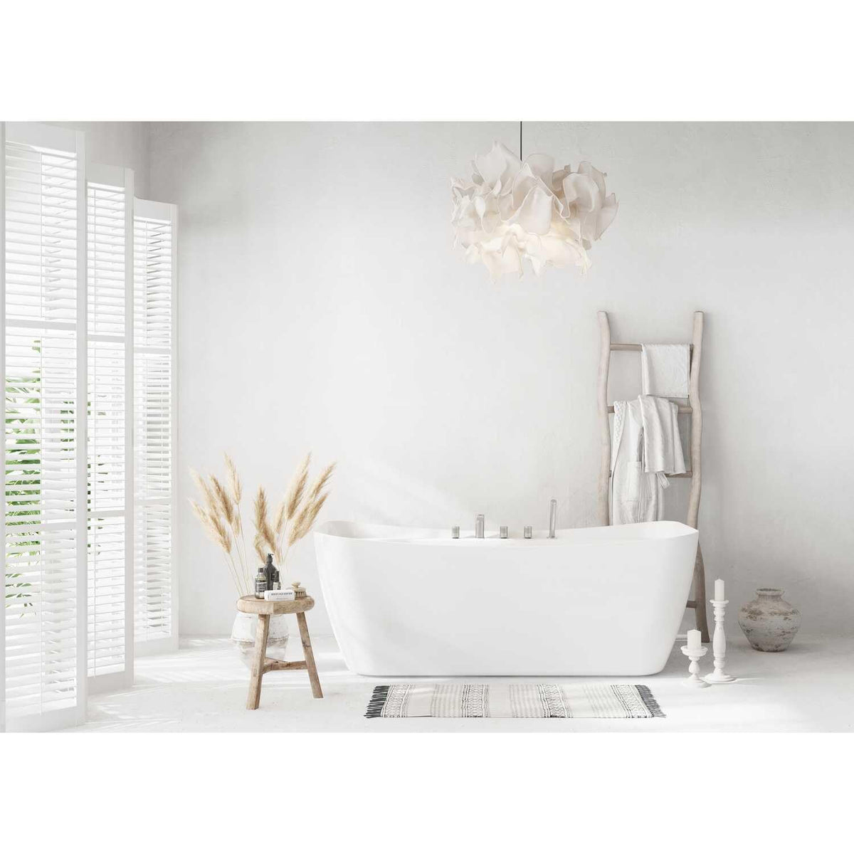 Harrieta Soaking Bathtub by Lighting Design – Chrome