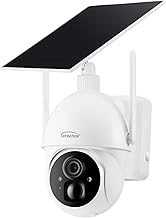 Gyration 360 Degree Smart WiFi Wireless PTZ Dome Security Camera with Solar Panel