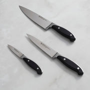 Forged Synergy 3-pc Starter Knife Set by HENCKELS – 3-pc, Stainless Steel, Black/Stainless Steel, Pack of 3, Model 16021-000