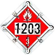 Labelmaster 126F Hazmat Flip Placard System for Tankers: Flammable & Combustible