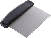 HUBERT Dough Scraper with Black Plastic Handle Stainless Steel - 6 1/2"L x 4 1/2"W x 1"H