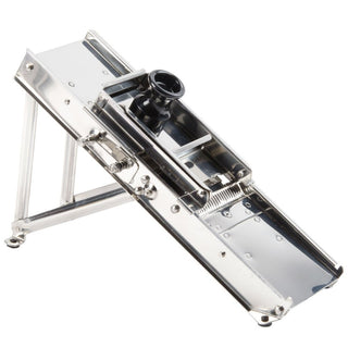 Mandoline Slicer Cutter with 3 Blades by Royal Industries – Metal, Silver, Model ROY MAND 2