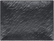 HUBERT Serving Tray Matte Black Textured Melamine - 14 1/10"L x 10 3/5"W