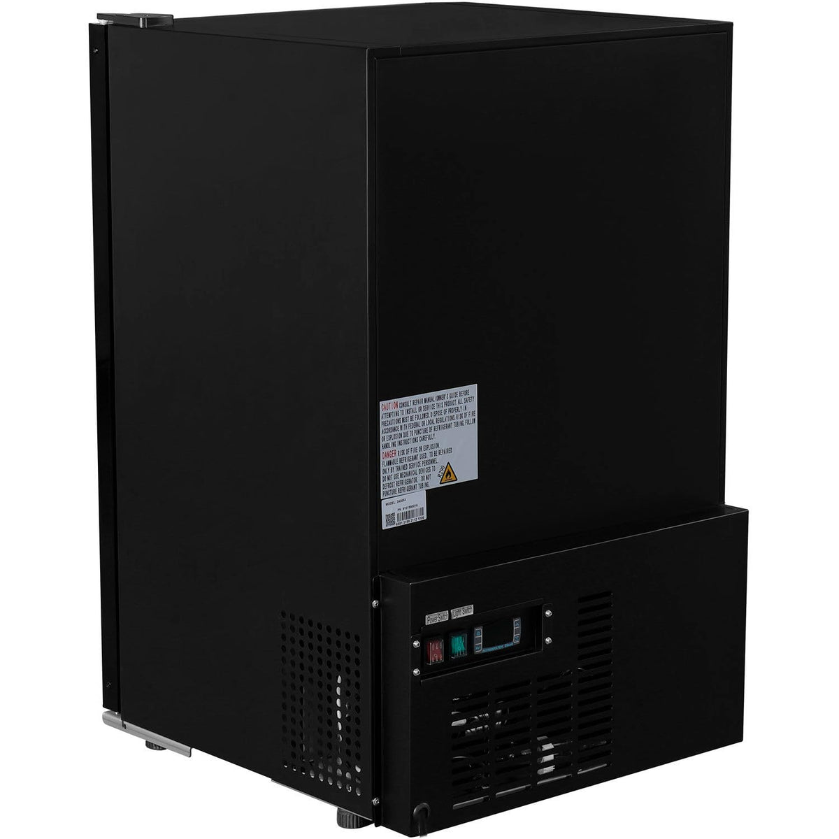 Global Industrial Countertop Merchandising Refrigerator by Nexel – 6.3 cubic_feet, Steel, Black, Model G188BMF-HC