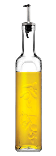 Glass Oil Cruet by Pasabahce – 16.9 Ounces, 0.5 liters, Glass, Transparent, Model 80229