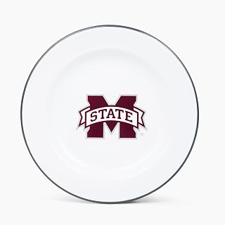 Crow Canyon Home Mississippi State University (MSU) Bulldogs Enamelware Dinner Plate