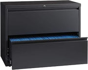 Lateral File Cabinet by Hirsh Industries – Alloy Steel, Charcoal, Model 16065