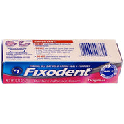 Denture Adhesive Cream Original 0.75 oz (Pack of 3) by Fixodent – 0.75 Ounce (Pack of 3), Blue, Pack of 3, Model PPAX1164640