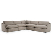 Chantry - Modern Grey Sand Fabric Sectional Sofa by Limari Home – Fabric, Grey, Model LIM-83256
