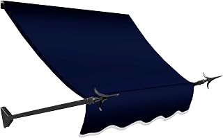 Awntech 3-Feet New Orleans Awning, 31-Inch Height by 16-Inch Diameter, Navy
