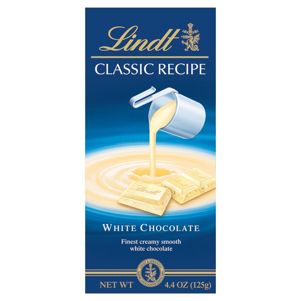 White Chocolate Bar by Lindt – 4.4 Ounce (Pack of 4), white, Pack of 4, Model 2K-SXU4-HZDO