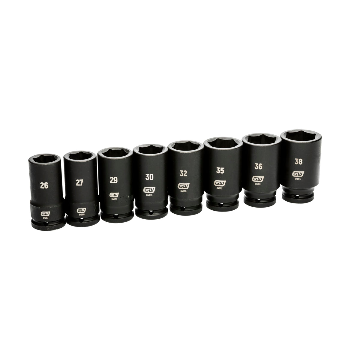 GEARWRENCH 8 Pc. Deep / Chrome / 1 Socket & Socket Wrench Sets