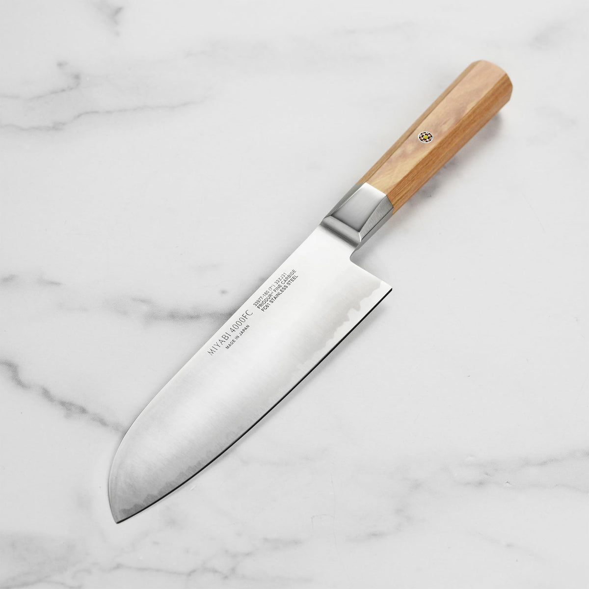 Koya 7-inch Santoku Knife by MIYABI – 7-inch, FC61 Steel, Brown, Model 1026927