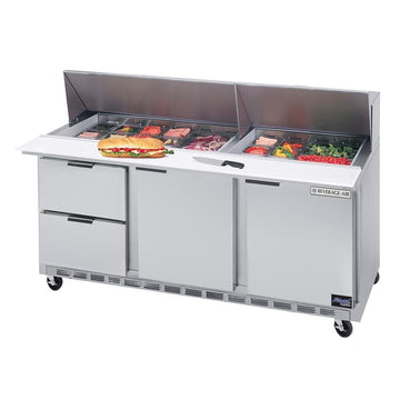 Elite Series by Beverage Air – Stainless-Steel, Model SPED72-12M-4