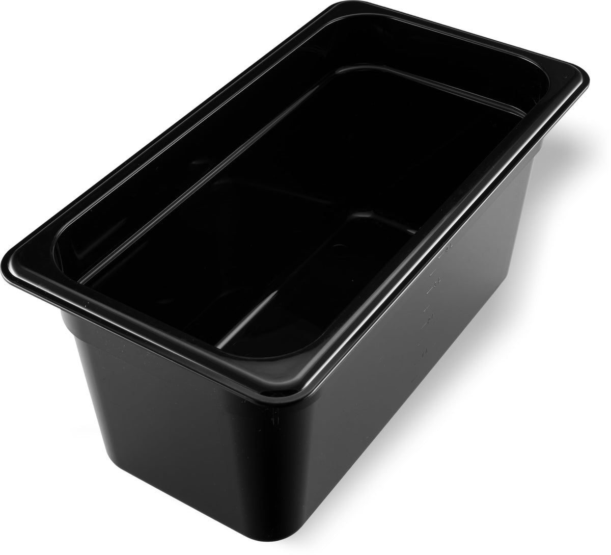 High Heat Food Pan by Carlisle FoodService Products – 1/3 size, 7.01949 ounces, Plastic, Black, Model 3086203
