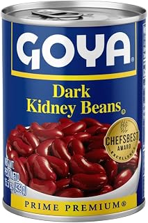 Goya Dark Red Kidney Beans, High in Fiber, Pantry Staple, 15.5 oz, 2-Pack