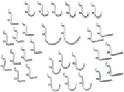 Global Industrial 30 Piece Peg Hook Set, Small