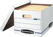 Bankers Box 6-Pack Basic Duty File Storage Boxes with Lids, Letter/Legal, STOR/FILE, (57036-04)