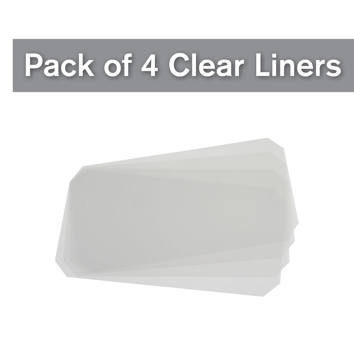 Clear Shelf Inlays for 18" x 36" Super Erecta Shelving by METRO – 18x36, Clear, Pack of 4, Model 1836CI-4