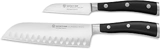 Wüsthof Classic IKON 2-Piece Asian Chef's Knife Set, Black