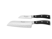 Classic IKON 2-Piece Asian Chef's Knife Set by Wüsthof – 7", High Carbon Stainless Steel, Black, Model 1120360201