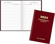 AT-A-GLANCE 2023 Daily Diary, Standard Diary, 5-1/2" x 8", Small, Hardcover, Red (SD38713)