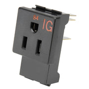 INTERION Isolated Ground Receptacle - Package of by Zoro – Alloy Steel, Black, Model 249063