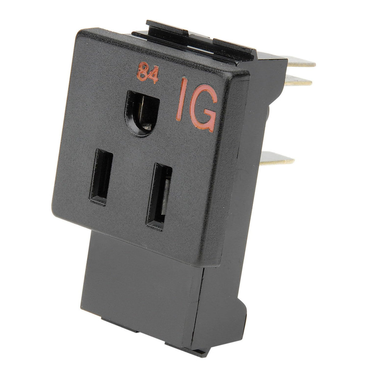 INTERION Isolated Ground Receptacle - Package of by Zoro – Alloy Steel, Black, Model 249063