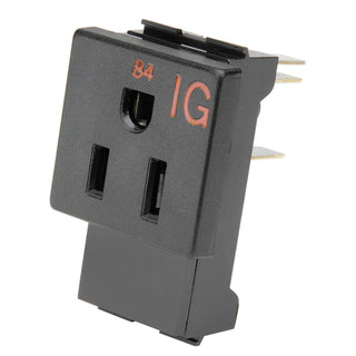 INTERION Isolated Ground Receptacle - Package of by Zoro – Alloy Steel, Black, Model 249063