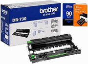 Brother Genuine DR730 Drum Unit for HL-L2350DW, HL-L2370DW, MFC-L2710DW, MFC-L2750DW, Approx. 12,000 Page Yield, Bundle with Deco Essentials Printer eBook