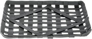 HUBERT Black Metal Rectangular Decorative Display Basket - 8.5"L x 8.5"W x 0.5"H