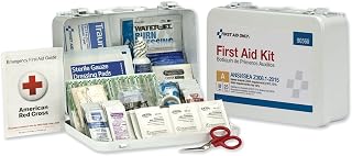 First Aid Only 90560 Bulk ANSI A 25-Person Emergency First Aid Kit for Office, Home, and Construction, 89 Pieces