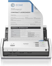Brother ADS-1350W Wireless Compact Desktop Scanner | Scan Speeds of Up to 30ppm | Single Pass Double-Sided Scanning (Renewed)
