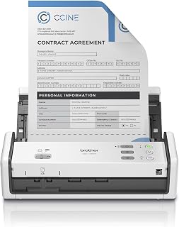Brother ADS-1350W Wireless Compact Desktop Scanner | Scan Speeds of Up to 30ppm | Single Pass Double-Sided Scanning (Renewed)