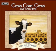 Lang, Cows Cows Cows 2026 Wall Calendar by Lowell Herrero, 13.4'' X 12'', 12-Month Calendar with Stapled Binding