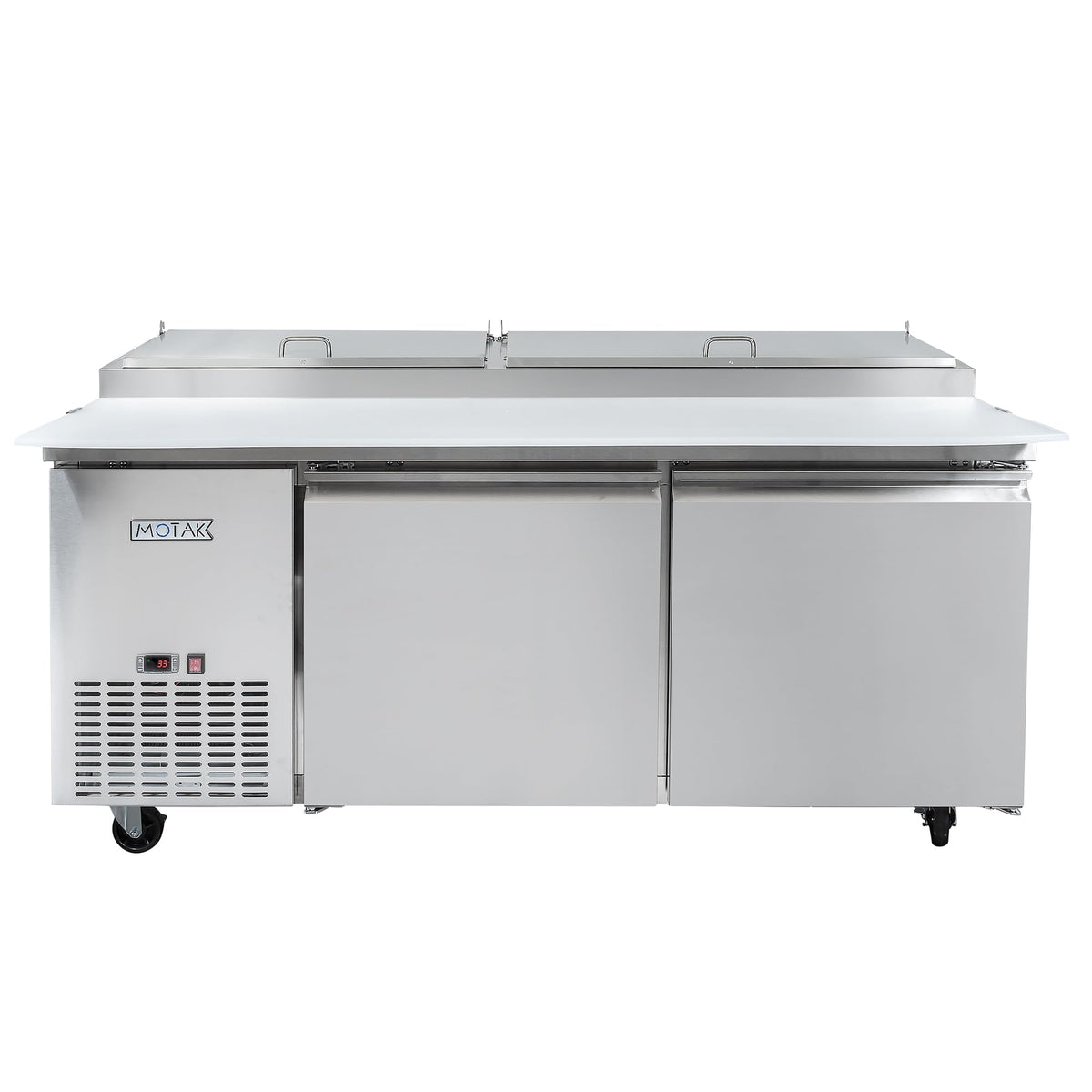 70 7/8" Pizza Prep Table w/Refrigerated Base by MOTAK – 75.59x37.01x45.67, In Description, Check Images, Model MPR-70-X