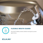Wall Mount Hands-Free Activation ADA Cooler Non-Filtered Refrigerated Stainless by Elkay – Stainless Steel, Light Gray Granite, Model LZOOSTL8LC