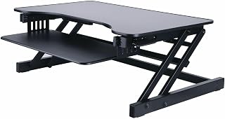 Lorell Adjustable Desk/Monitor Riser, Black