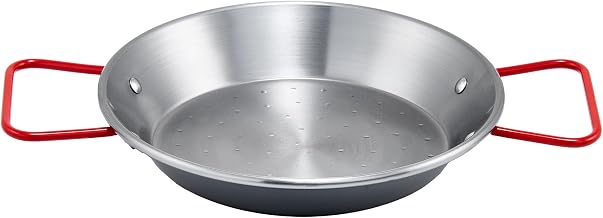 Winco 14 1/8" Carbon steel Paella Pan, Polished (Spain)