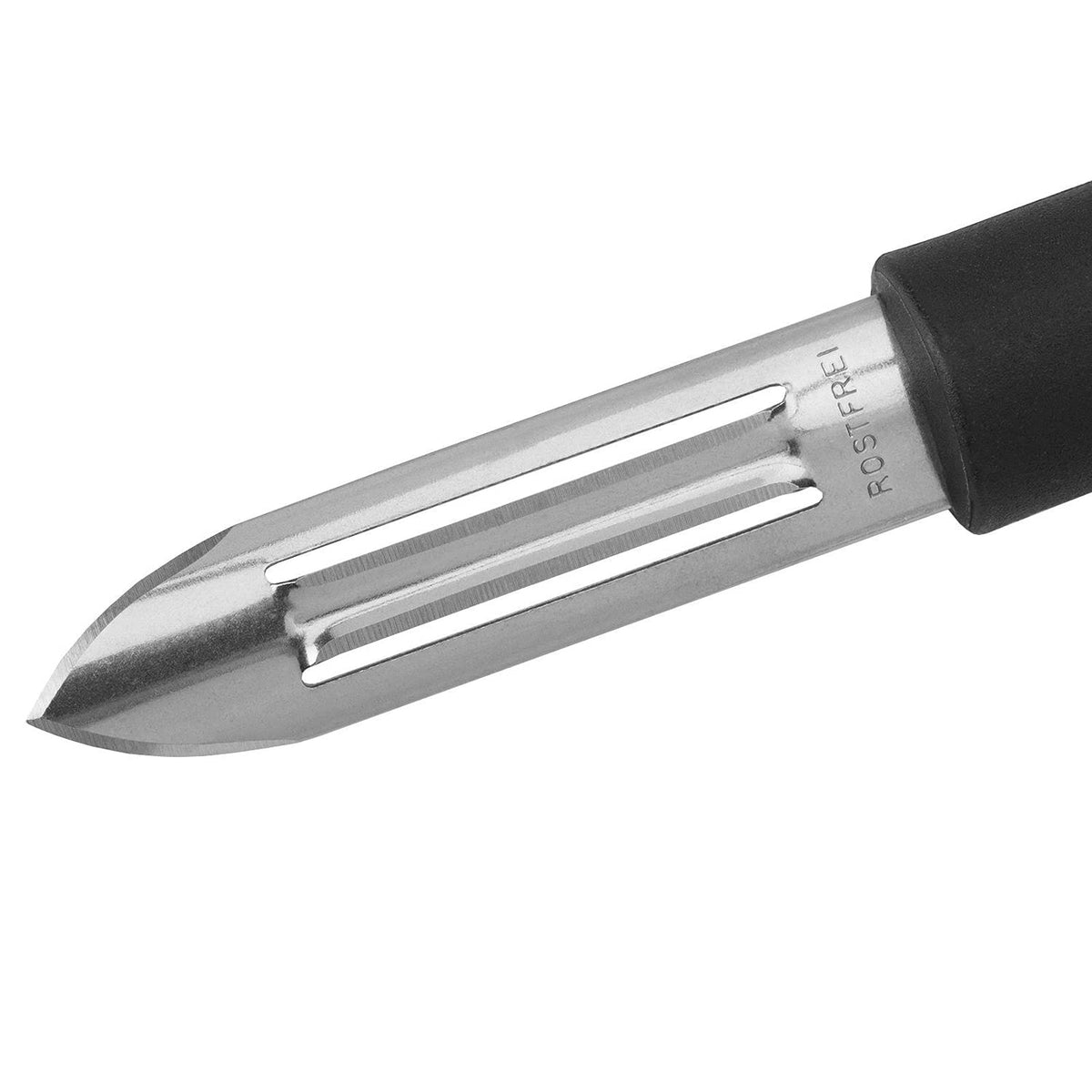 Germany Stainless Steel Vegetable Peeler (Red/Black) by Westmark – 7.3 x 1.1 x 0.8", Multi-Ply, Black/Silver/Red, Model 29062270