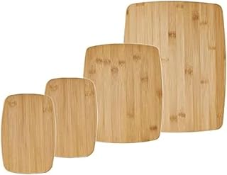 Farberware Bamboo Cutting Board Set, 4-Piece, Reversible