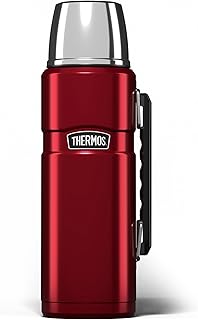 Thermos Stainless King Flask, Cranberry Red, 1.2 L 184803, Picnic Bottle