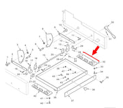 Scrap Pan Support for MB Bread Slicer by Berkel – Silver, Model 01-403475-01029