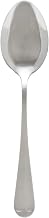 Thunder Group SLDK104 Dinner Spoon, 7.24", Simple line-Trimmed Handle, 18/0 Stainless Steel, Bright Finish, Dakota, Pack of 12