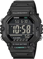 Casio AE-1600HX Series Digital Watch | Black | LED Illuminator | Extra Long Band | 10-Year Battery Life | 100M Water Resistant