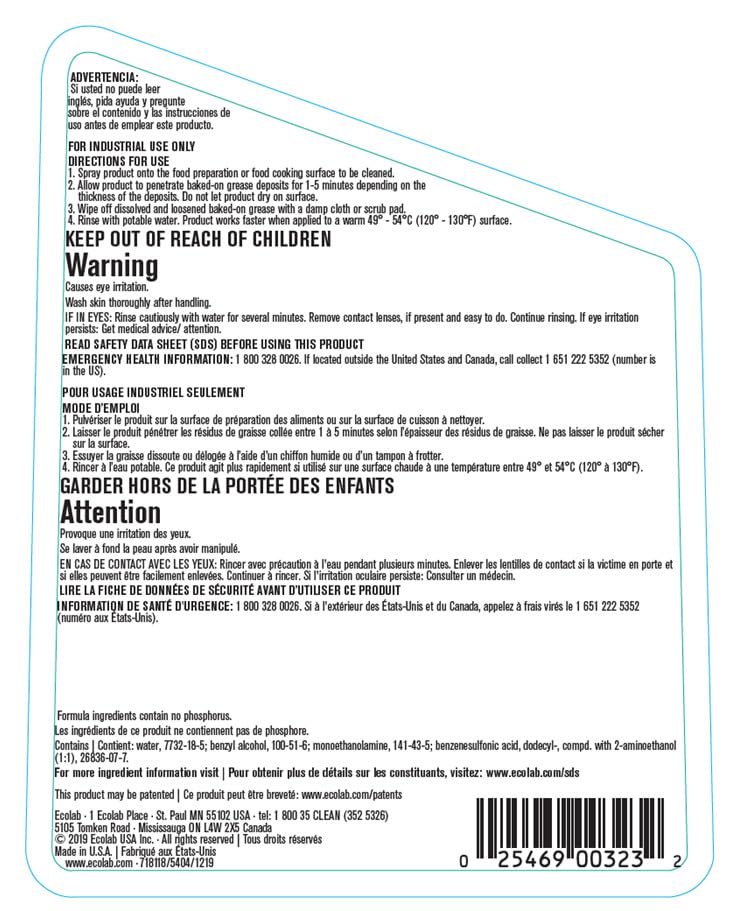 Greaselift RTU Non-Caustic Degreaser - 32 FL OZ Spray Bottle by Ecolab – 32 Fl Oz (Pack of 1), Model 6100284